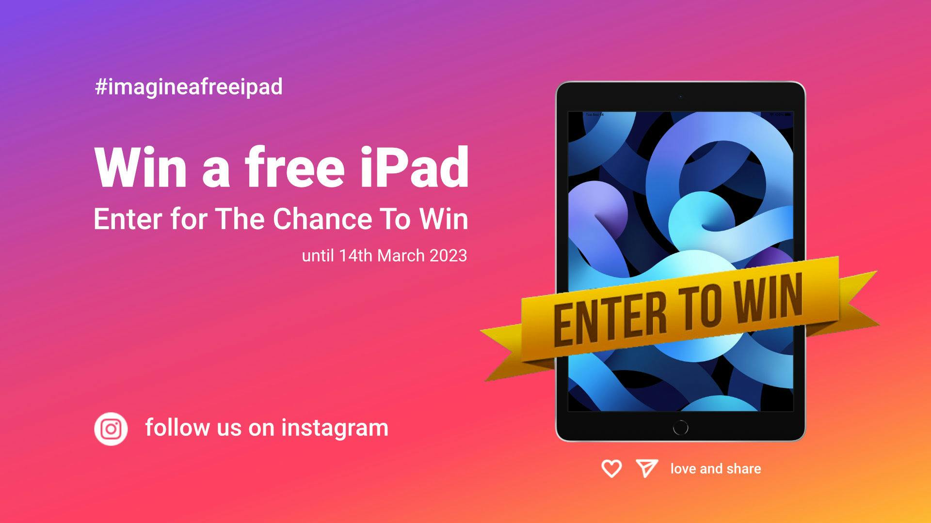 Imaginando #imagineafreeipad win an Apple iPad competition